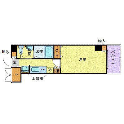 フェニックス吉祥寺アヴァンティーク(1K/3階)の間取り写真