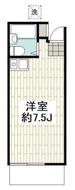 ラ・メゾンK(ワンルーム/1階)の間取り写真