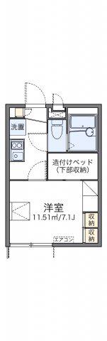 地下鉄桜通線 吹上駅(愛知) 徒歩9分 2階建 築17年(1K/1階)の間取り写真