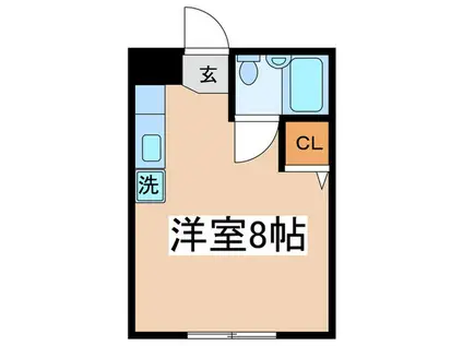 メゾン藤栄(ワンルーム/2階)の間取り写真