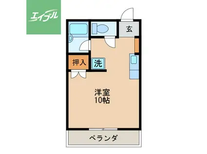 サニーハイツ(ワンルーム/1階)の間取り写真