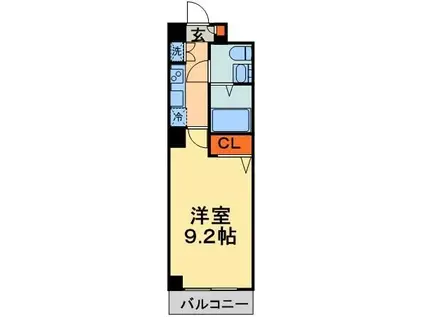 ジーベック高田馬場(1K/6階)の間取り写真