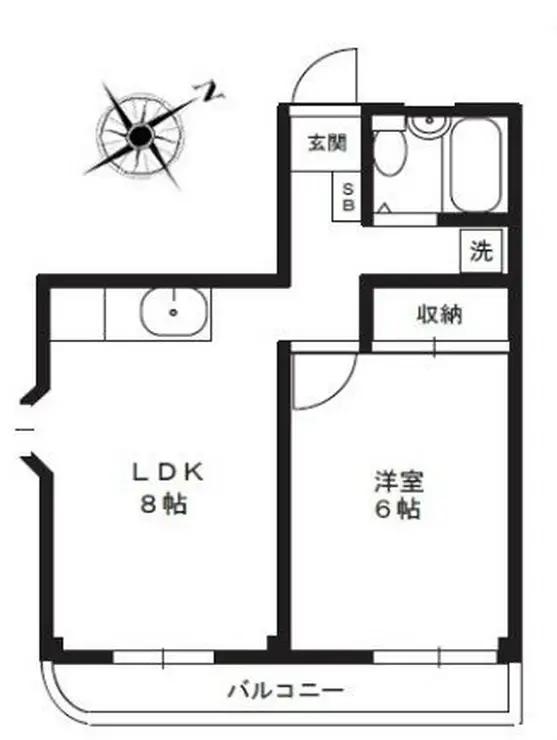 川越MMハイツ 4階階 間取り