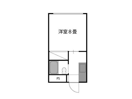 シティコア番匠(1K/2階)の間取り写真