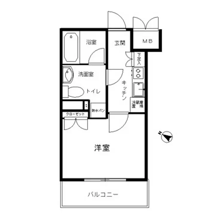 エクセリア溝ノ口 3階階 間取り