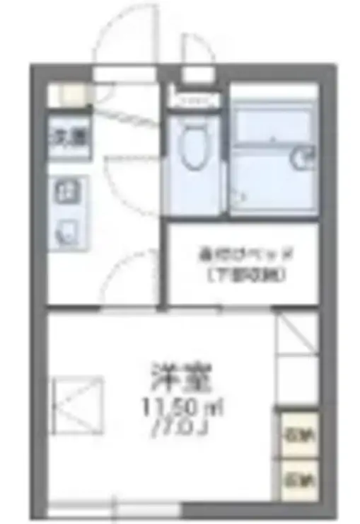 レオパレス創 1階階 間取り