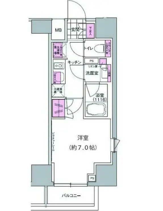 プレジリア東日本橋 11階階 間取り