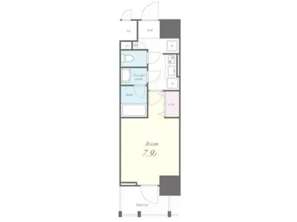 ROOTS BUNKYO OTOWA(1K/4階)の間取り写真