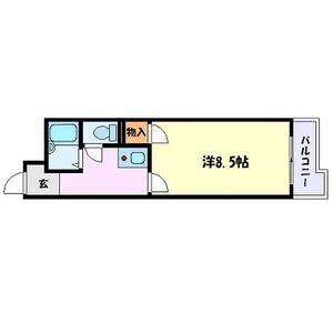 ハイツ金山(1K/6階)の間取り写真