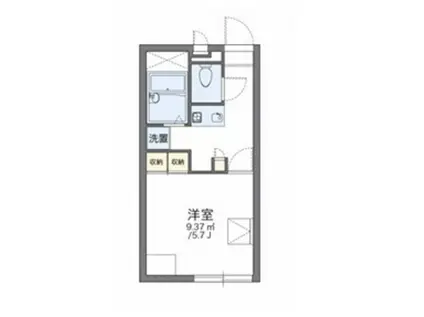 レオパレスSKY(1K/2階)の間取り写真