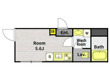 AVENIR中野(ワンルーム/3階)の間取り写真