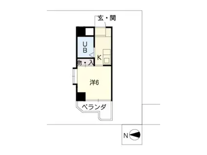 メゾン・ド・アージュ(ワンルーム/3階)の間取り写真