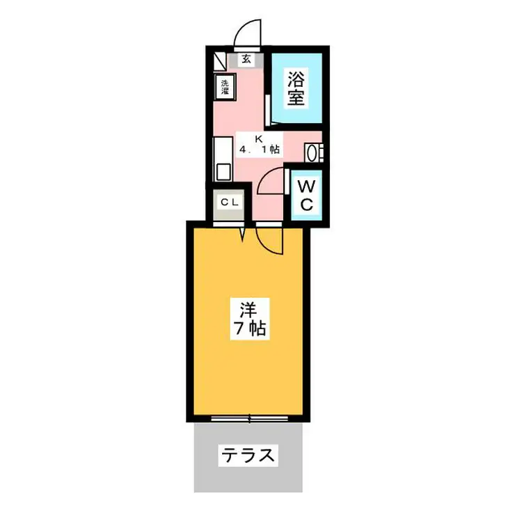 グランパレス 1階階 間取り