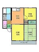 サンヒルズ21 B(3DK/1階)の間取り写真