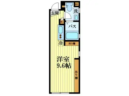 ジオルノ(ワンルーム/4階)の間取り写真