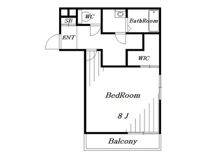 ティアラ本千葉(1K/1階)の間取り写真