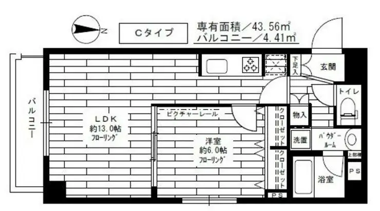 ステージファースト新中野 4階階 間取り