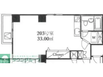 イル・フィオーレ笹塚(ワンルーム/2階)の間取り写真