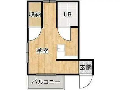 サンパレス21東園田II(ワンルーム/2階)の間取り写真