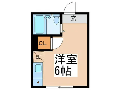 中野マンションA(ワンルーム/1階)の間取り写真