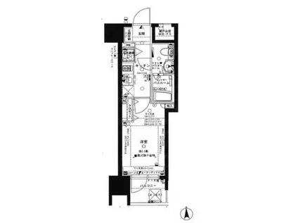 グローベル新大久保マスターゲート(1K/5階)の間取り写真