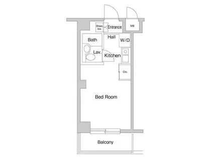 TS GARDEN鶴見(ワンルーム/4階)の間取り写真