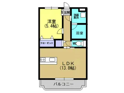 URBAN FOREST.Y(1LDK/3階)の間取り写真