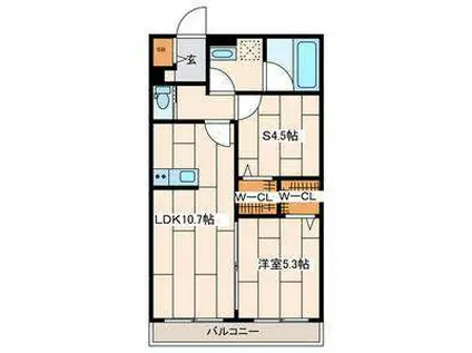さくら十番館(1SLDK/1階)の間取り写真