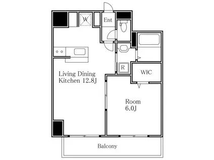 グランツ恵比寿(1LDK/4階)の間取り写真