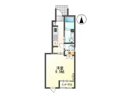 CIME (1K/1階)の間取り写真