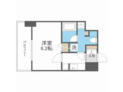 セイワパレス大今里(1K/10階)の間取り写真