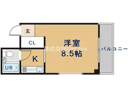 FFLAT元町(1K/2階)の間取り写真