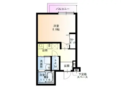 フジパレス千林V番館(1K/1階)の間取り写真