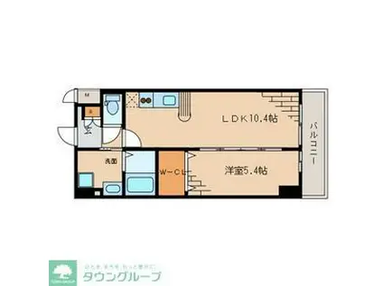 マイアトリア栄(1LDK/5階)の間取り写真