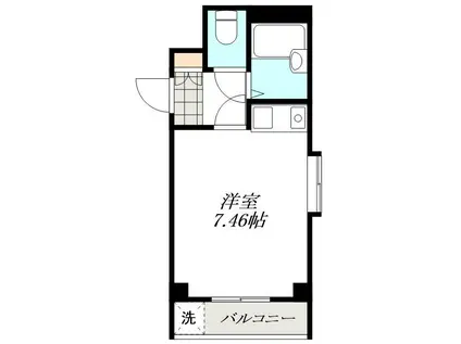 アーバン塩付(ワンルーム/3階)の間取り写真