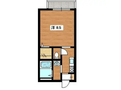 カーサ・セレッソ(1K/1階)の間取り写真