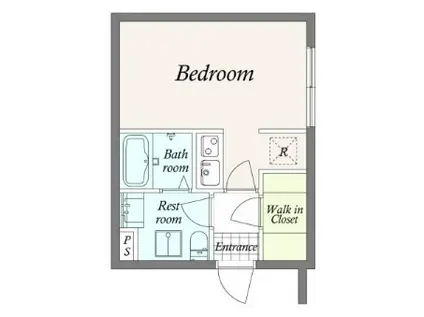 GRAN PASEO島津山ウエスト(ワンルーム/B1階)の間取り写真