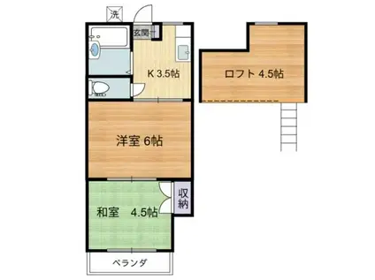 ルグランIII(2K/2階)の間取り写真