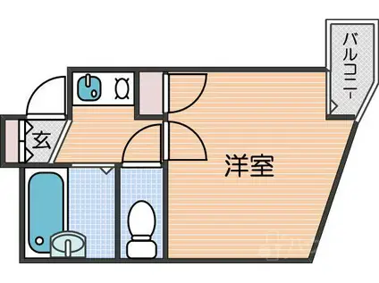 ロイヤル本館(1K/6階)の間取り写真