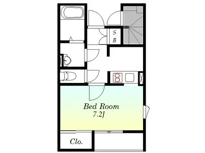 グランツ藤24(1K/1階)の間取り写真