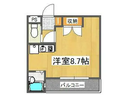 ピュアメゾン阿部(ワンルーム/1階)の間取り写真