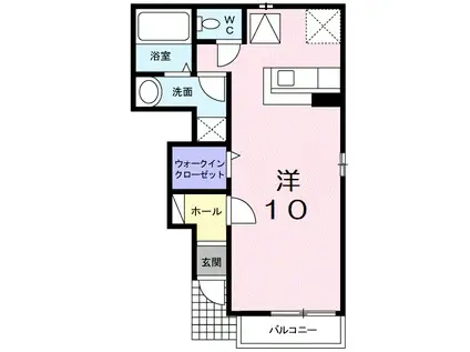 ファインコート(ワンルーム/1階)の間取り写真