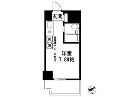 ドエルイン大井町(ワンルーム/5階)の間取り写真
