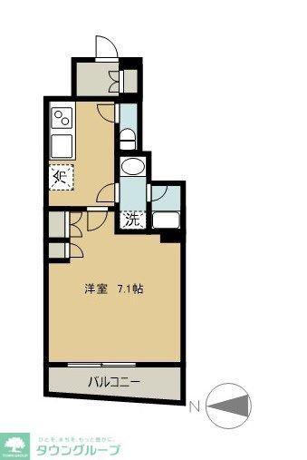 ZOOM池袋ウエスト(1K/9階)の間取り写真