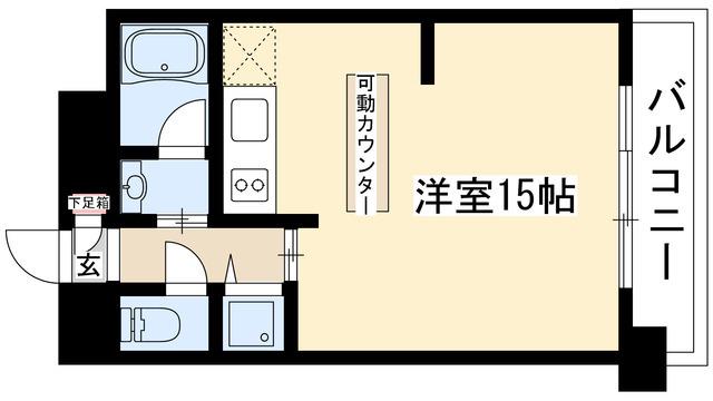 泉アパートメント(ワンルーム/3階)の間取り写真