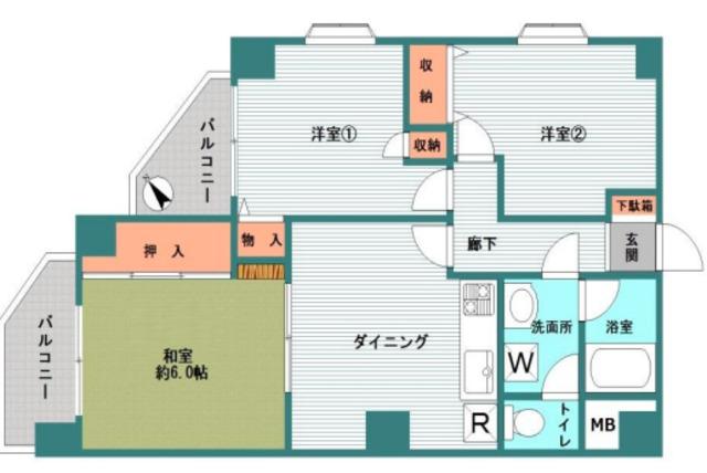 メゾン・ド・コンセール(3LDK/3階)の間取り写真