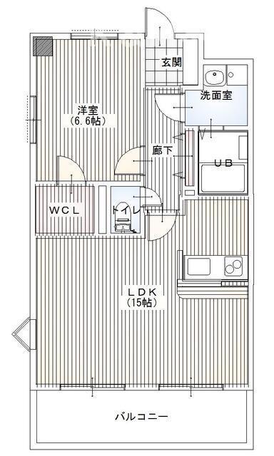 PET可KASHIWA 808 TOWER柏808タワー(1LDK/6階)の間取り写真