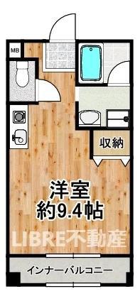 大正祐伸ビル(ワンルーム/3階)の間取り写真