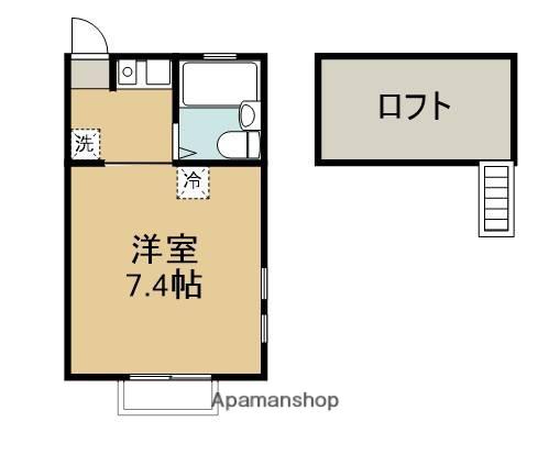 アークエステート23(1K/2階)の間取り写真