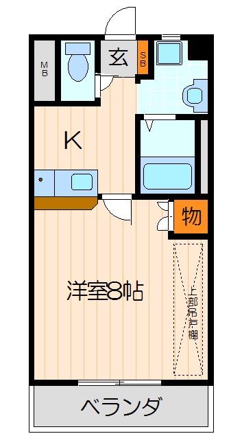 サンフレンドユーマンション(1K/5階)の間取り写真